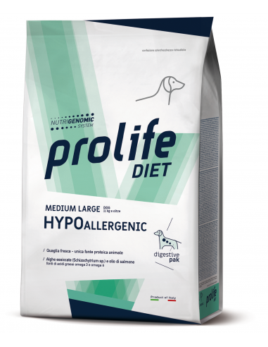 Prolife Diet - Hypoallergenic alla Quaglia Medium/Large - 8 kg