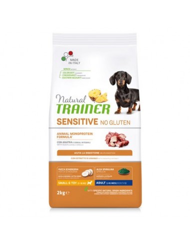 Trainer Cane - Natural Sensitive No Gluten - Adult - Mini - Anatra & Cereali Integrali - 2 Kg