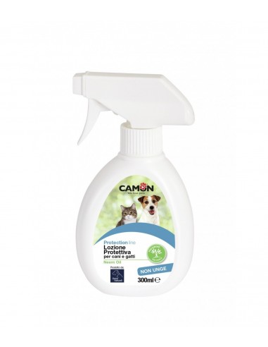 Camon - Lozione Protettiva Olio di Neem - Spray per Cani e Gatti - 300 ml